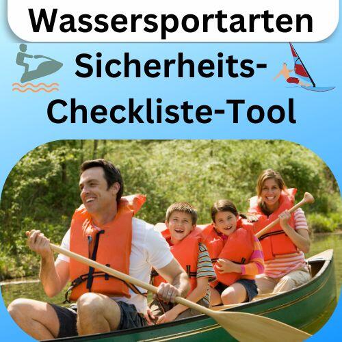 Wassersportarten Sicherheits-Checkliste-Tool